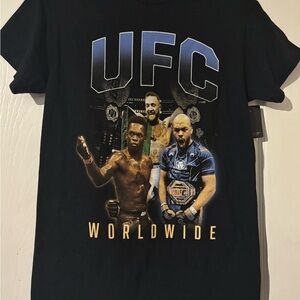 UFC World Wide Black Graphic T-Shirt Size Small . NWT